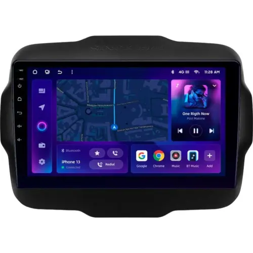 Navigatie Auto MOSS M2 Jeep Renegade 2014-2018 4+64GB 9″ IPS Octa-core 1.6Ghz, Android 4G Bluetooth 5.1 DSP