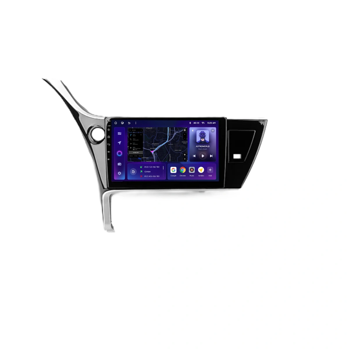 Navigatie Auto MOSS M2 Toyota Corolla 11 2017-2018 4+64GB 10" IPS Octa-core 1.6Ghz