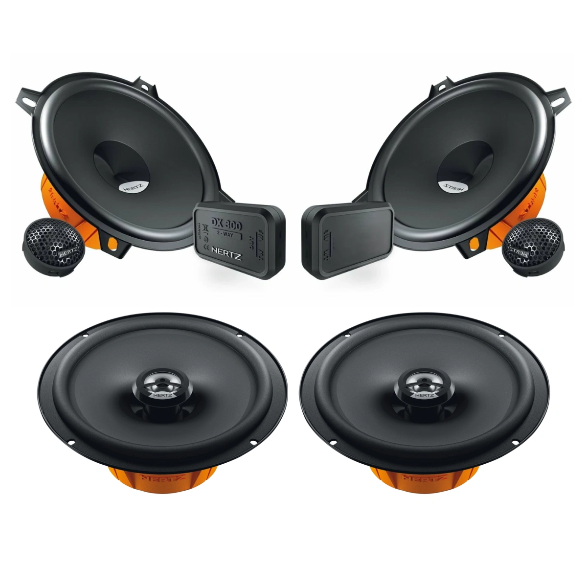 Pachet difuzoare auto Fiat Fiorino 2008-2016 Hertz Dieci 60 W