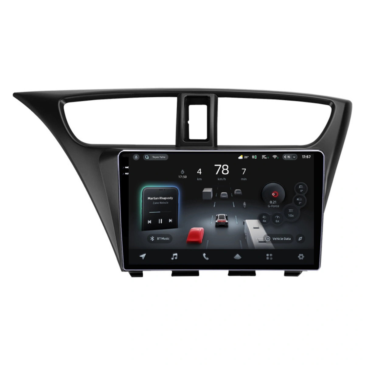 Navigatie Auto cu Asistenta AI Teyes CC4 PRO Honda Civic 9 2011-2017 8+128GB 9.5" QLED