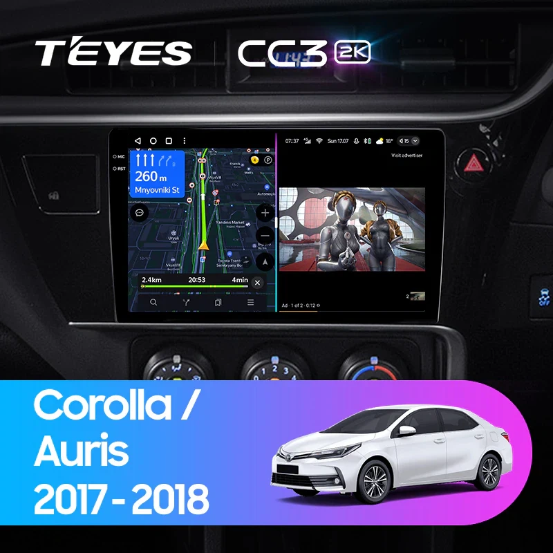 Navigatie Auto cu Asistenta AI Teyes CC4 PRO Toyota Auris E210 2019-2023 8+128GB 10.36" QLED