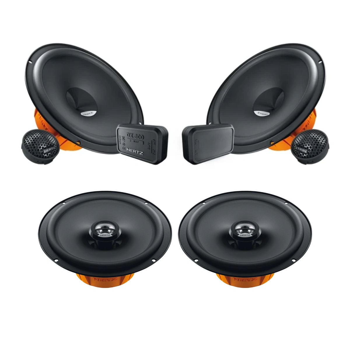 Pachet difuzoare auto MG HS 2018 - Prezent Hertz Dieci 80 W