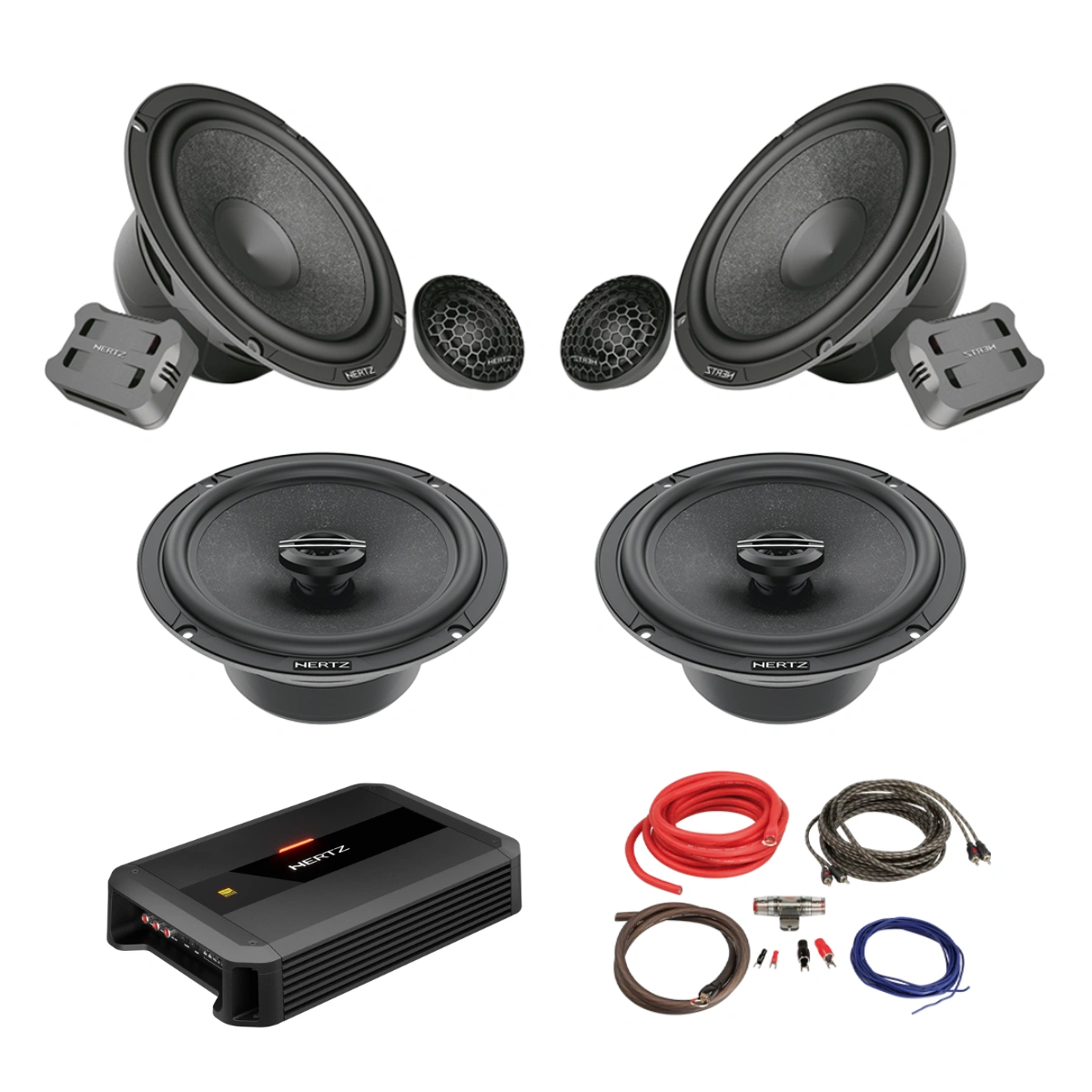 Pachet difuzoare auto cu amplificator MG HS 2018 - Prezent Hertz Cento 840 W