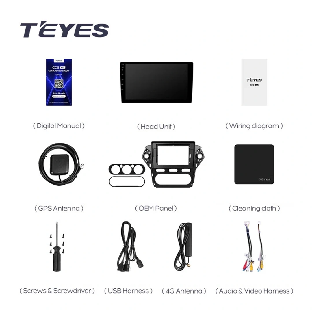 Navigatie Auto MOSS M3 Ford Mondeo 4 2011-2014 4+32GB 10" QLED Octa-core 2Ghz, Android 4G Bluetooth 5.1 DSP - imagine 6