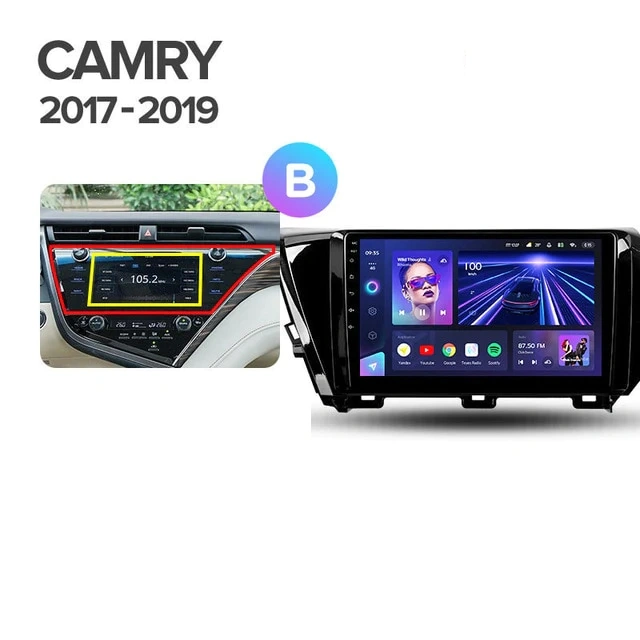 Navigatie Auto MOSS M3 Toyota Camry 8 2017-2020 4+32GB 10" QLED Octa-core 2Ghz, Android 4G Bluetooth 5.1 DSP - imagine 7