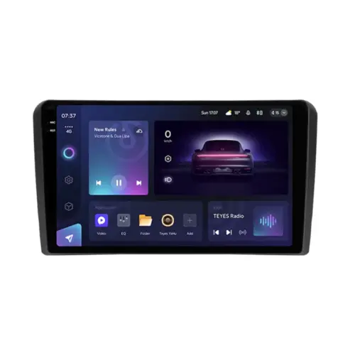Navigatie Auto Teyes CC3 2K Audi A3 8P 2004-2013 4+64GB 9.5″ QLED Octa-core 2Ghz Android 4G Bluetooth 5.1 DSP