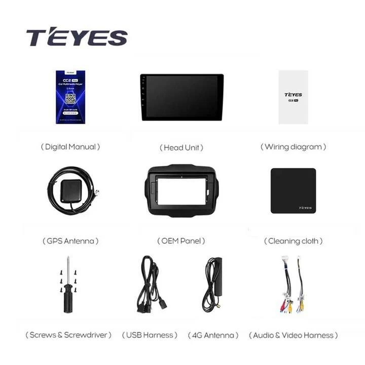 Navigatie Auto Teyes CC3 2K Jeep Renegade 2014-2018 4+64GB 9.5" QLED Octa-core 2Ghz, Android 4G Bluetooth 5.1 DSP - imagine 8