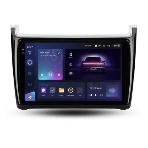 Navigatie Auto Teyes CC3 2K Volkswagen Polo 5 2008-2020 6+128GB 9.5″ QLED Octa-core 2Ghz, Android 4G Bluetooth 5.1 DSP