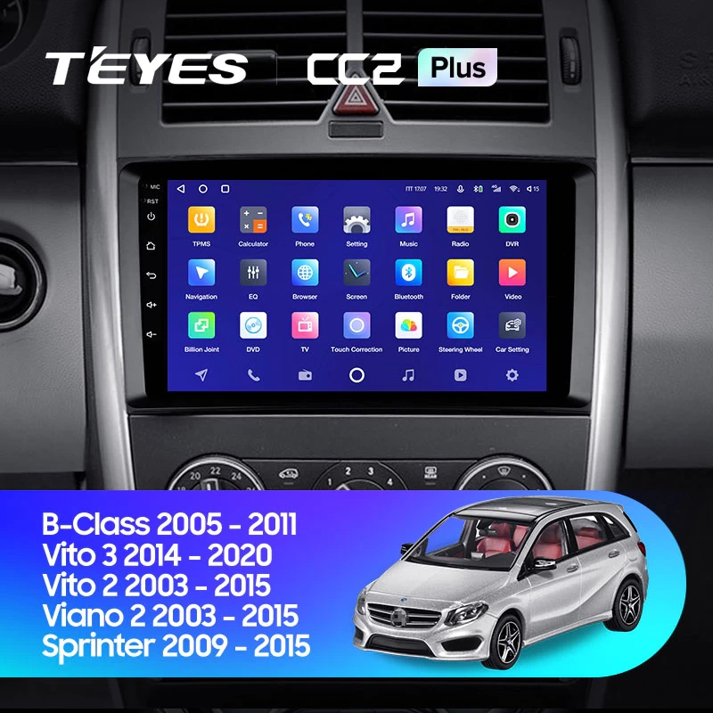 Navigatie Auto Teyes CC3L Mercedes-Benz Vito 3 2014-2023 4+64GB 9" IPS Octa-core 1.6Ghz Android 4G Bluetooth 5.1 DSP - imagine 2