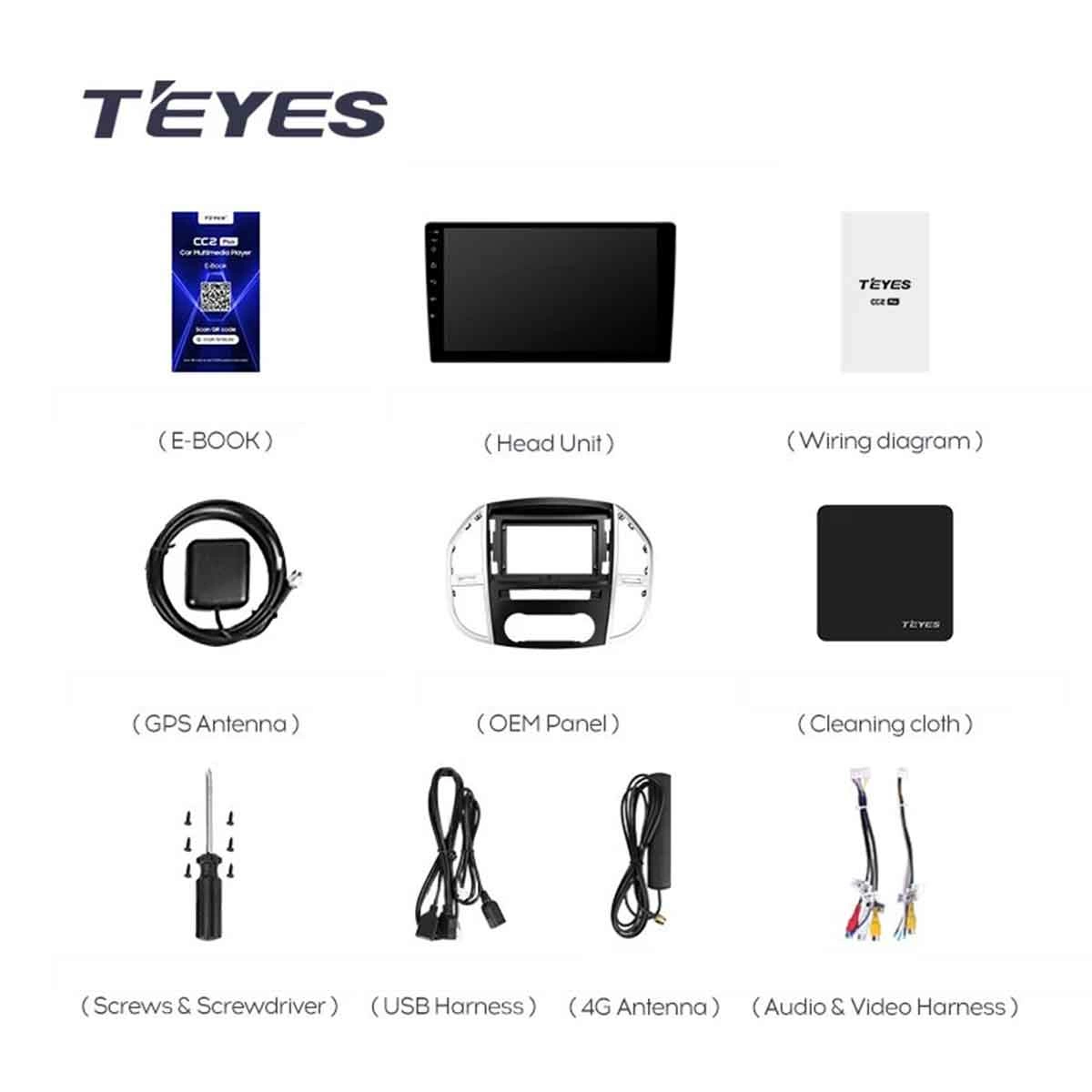 Navigatie Auto Teyes CC3L Mercedes-Benz Vito 3 2014-2023 4+64GB 10.2" IPS Octa-core 1.6Ghz Android 4G Bluetooth 5.1 DSP - imagine 7