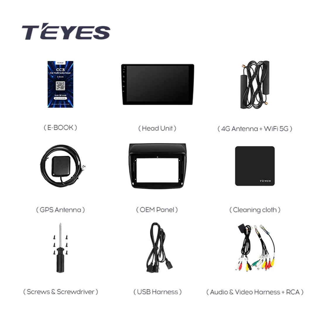 Navigatie Auto Teyes CC3L Mitsubishi Pajero Sport 2 2008-2016 4+32GB 9" IPS Octa-core 1.6Ghz, Android 4G Bluetooth 5.1 DSP - imagine 5