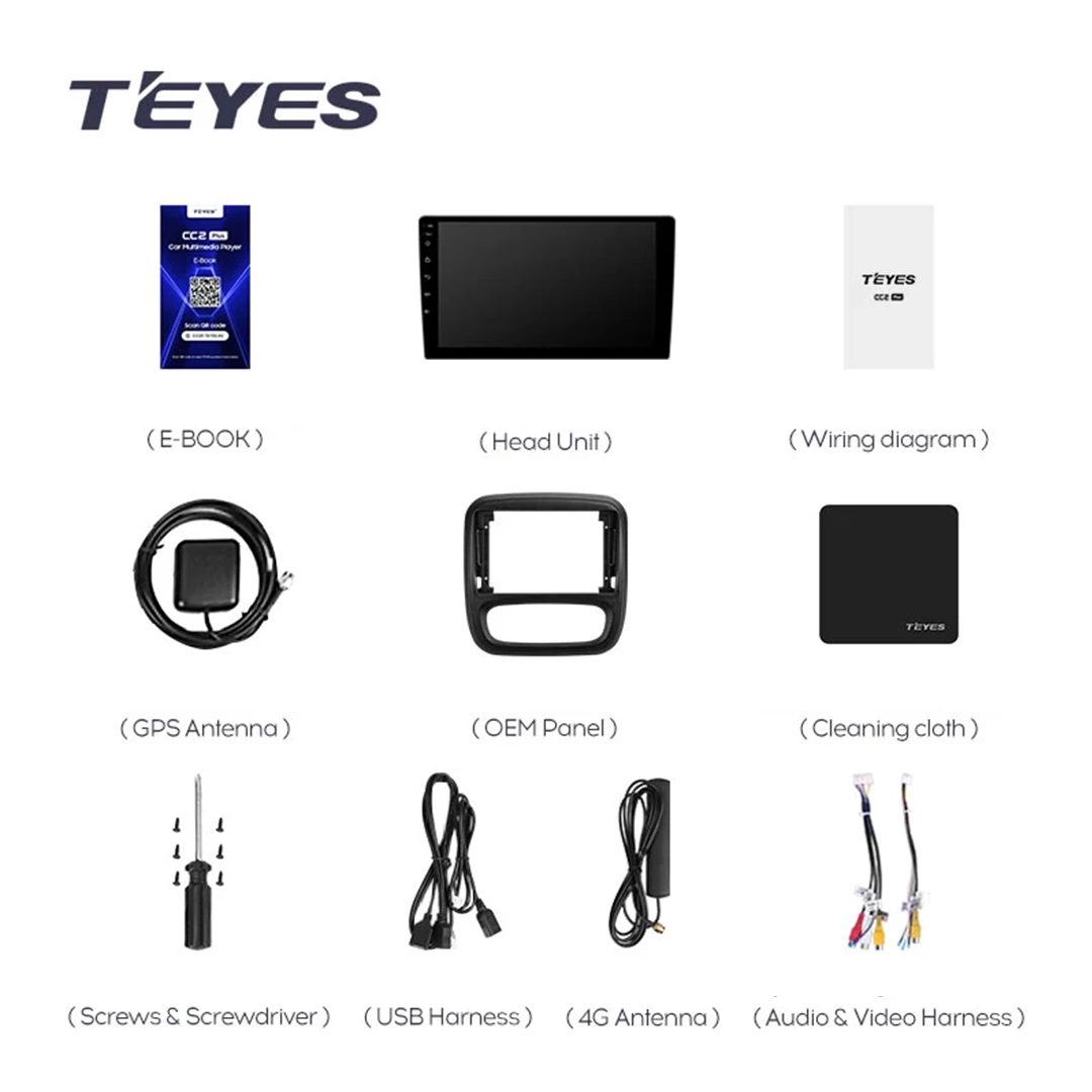 Navigatie Auto Teyes CC3L Renault Trafic 3 2014-2021 4+32GB 9" IPS Octa-core 1.6Ghz, Android 4G Bluetooth 5.1 DSP - imagine 6