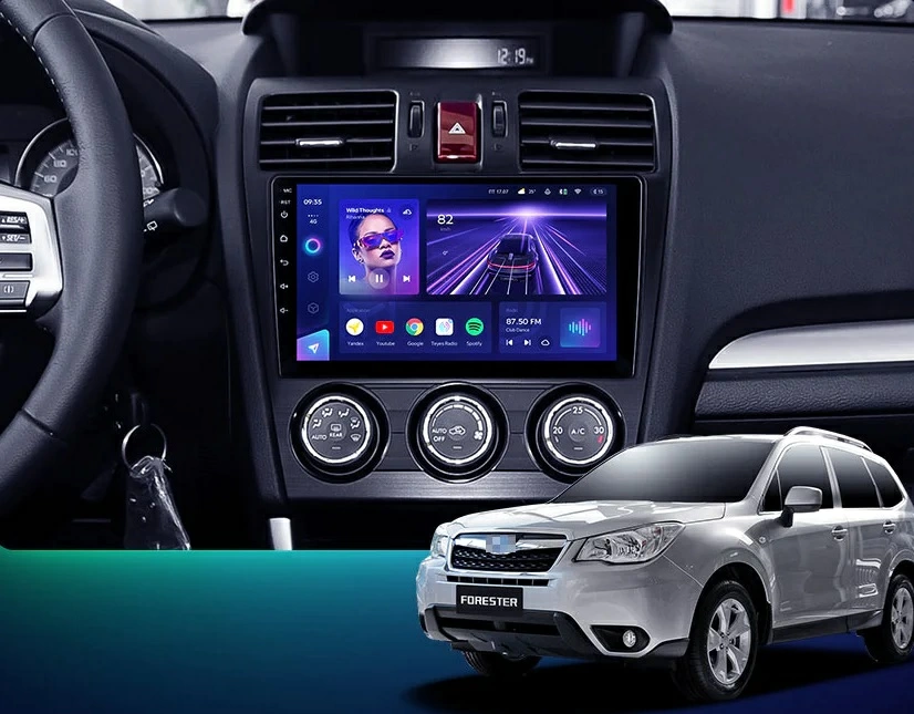 Navigatie Auto Teyes CC3L Subaru Forester 2 2002-2008 4+64GB 9" IPS Octa-core 1.6Ghz, Android 4G Bluetooth 5.1 DSP - imagine 3