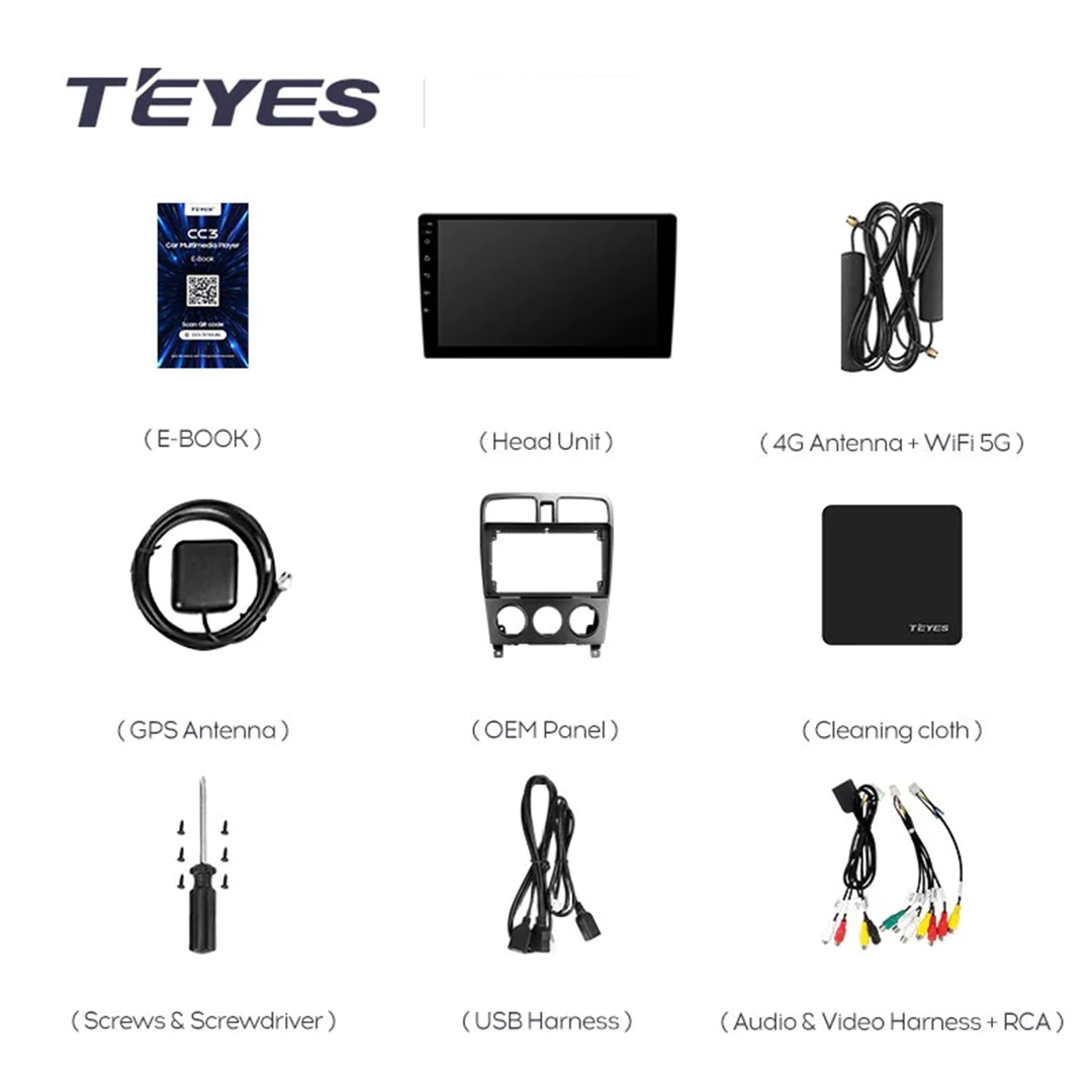 Navigatie Auto Teyes CC3L Subaru Forester 2 2002-2008 4+64GB 9" IPS Octa-core 1.6Ghz, Android 4G Bluetooth 5.1 DSP - imagine 7