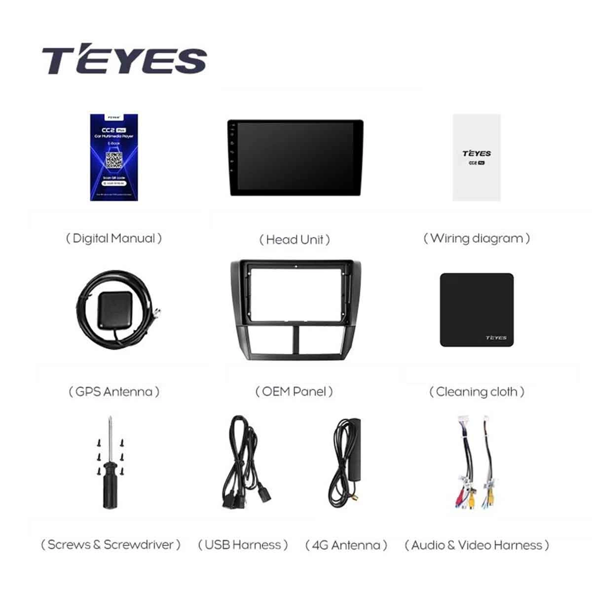 Navigatie Auto Teyes CC3L Subaru Impreza 2007-2011 4+32GB 9" IPS Octa-core 1.6Ghz, Android 4G Bluetooth 5.1 DSP - imagine 7