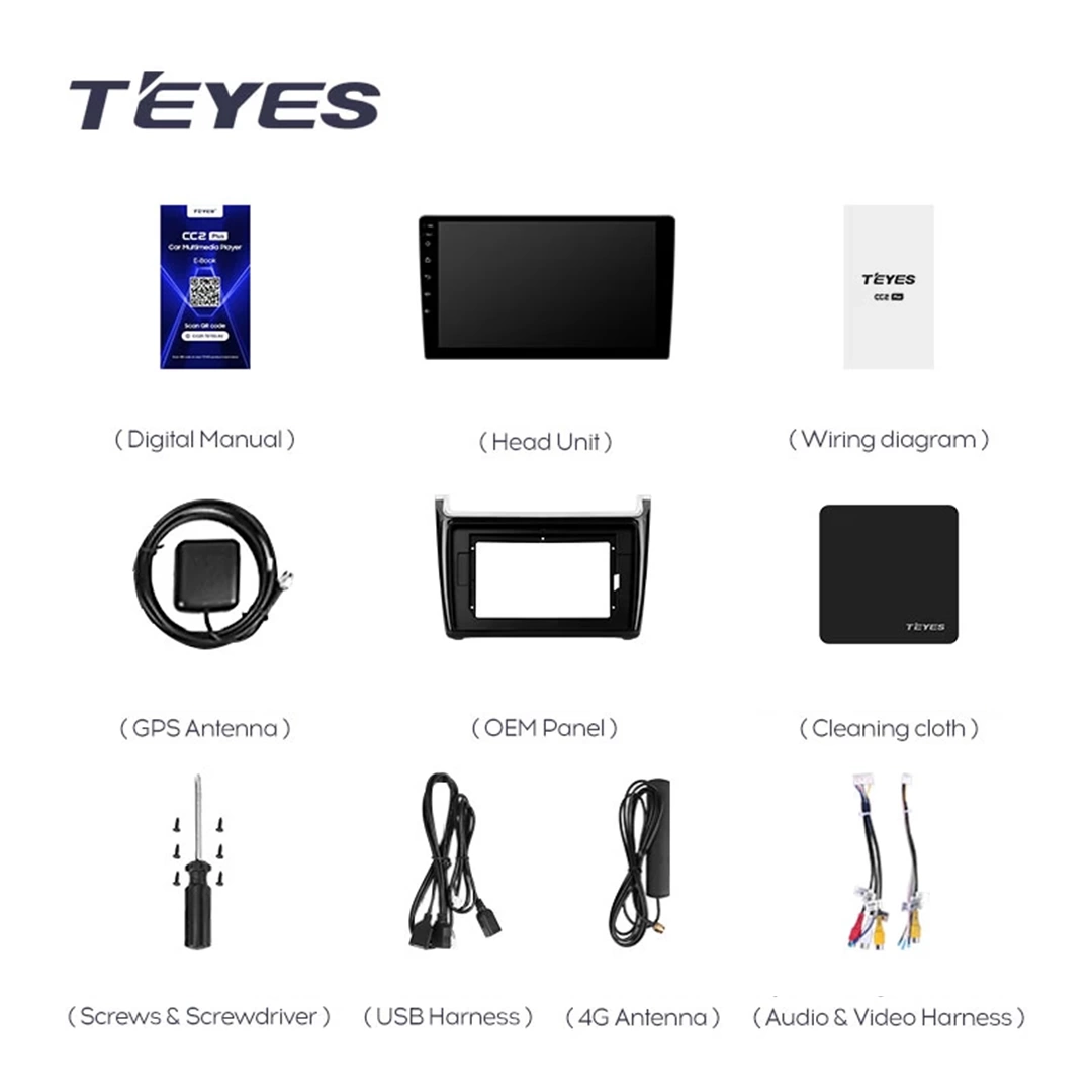 Navigatie Auto Teyes CC3L Volkswagen Polo 5 2008-2020 4+64GB 9" IPS Octa-core 1.6Ghz, Android 4G Bluetooth 5.1 DSP - imagine 7