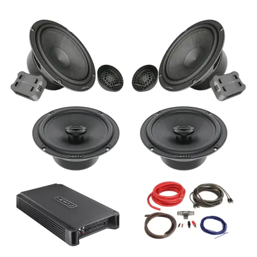 Pachet Difuzoare Auto cu amplificator Peugeot iOn 2010-2020 Hertz Cento 760 W