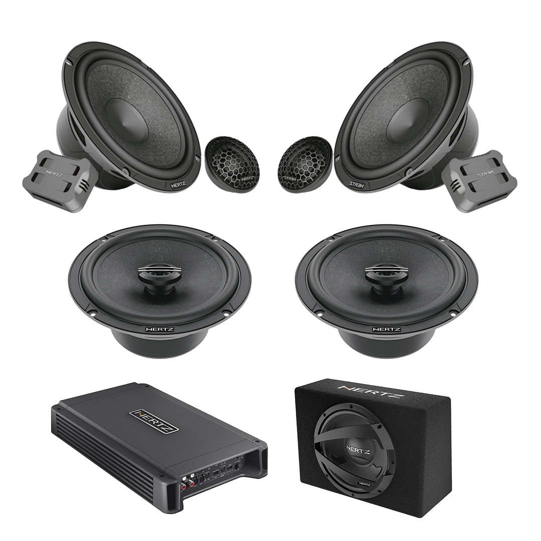 Pachet Difuzoare Auto cu subwoofer Citroen C-Elysee 2016-2023 Hertz Cento 1500 W
