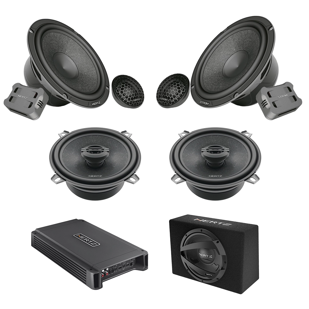 Pachet Difuzoare Auto cu subwoofer Dacia Logan 2 MCV 2017-2020 Hertz Cento 1500 W