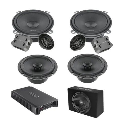 Pachet Difuzoare Auto cu subwoofer Fiat Doblo 2 2009-2015 Hertz Cento 1500 W