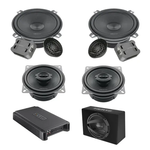 Pachet Difuzoare Auto cu subwoofer Ford Fiesta 3 1989-1997 Hertz Cento 1500 W