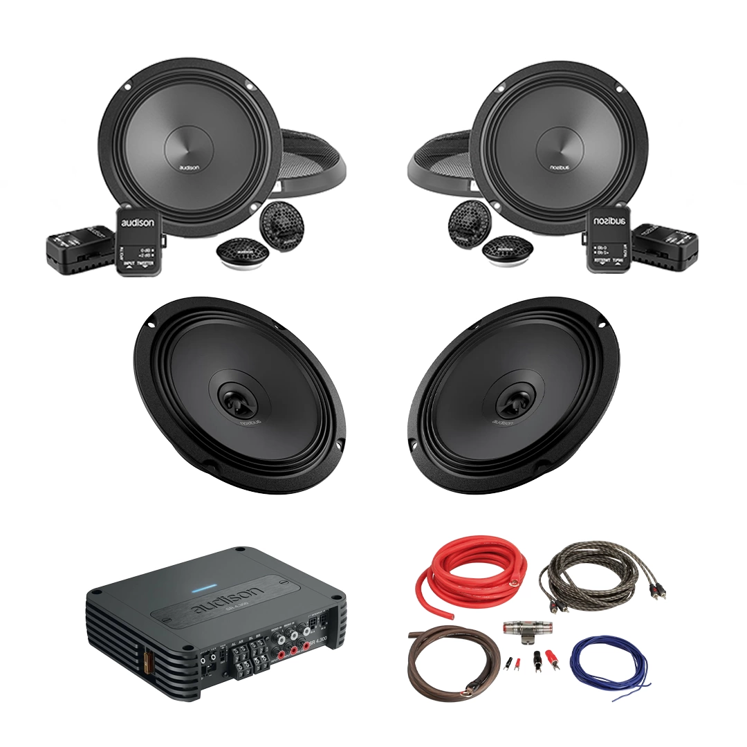 Pachet Difuzoare Auto cu amplificator Citroen C-Crosser 2007-2012 Audison Prima 560 W