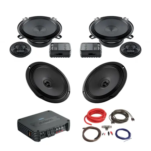 Pachet Difuzoare Auto cu amplificator Fiat Doblo 2 2009-2015 Audison Prima 560 W