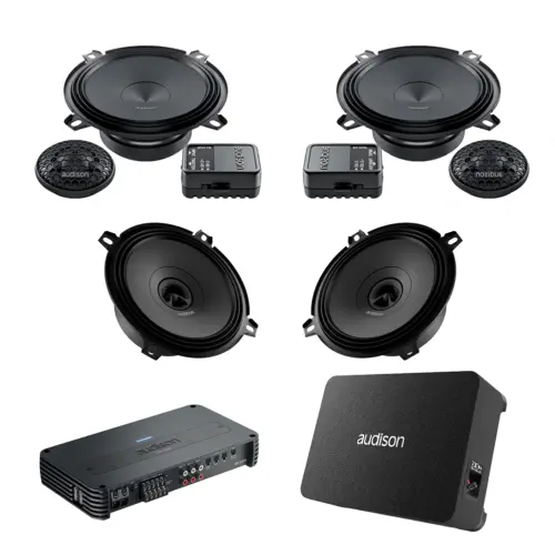 Pachet Difuzoare Auto cu subwoofer Mitsubishi Colt 2002-2013 Audison Prima 1010 W