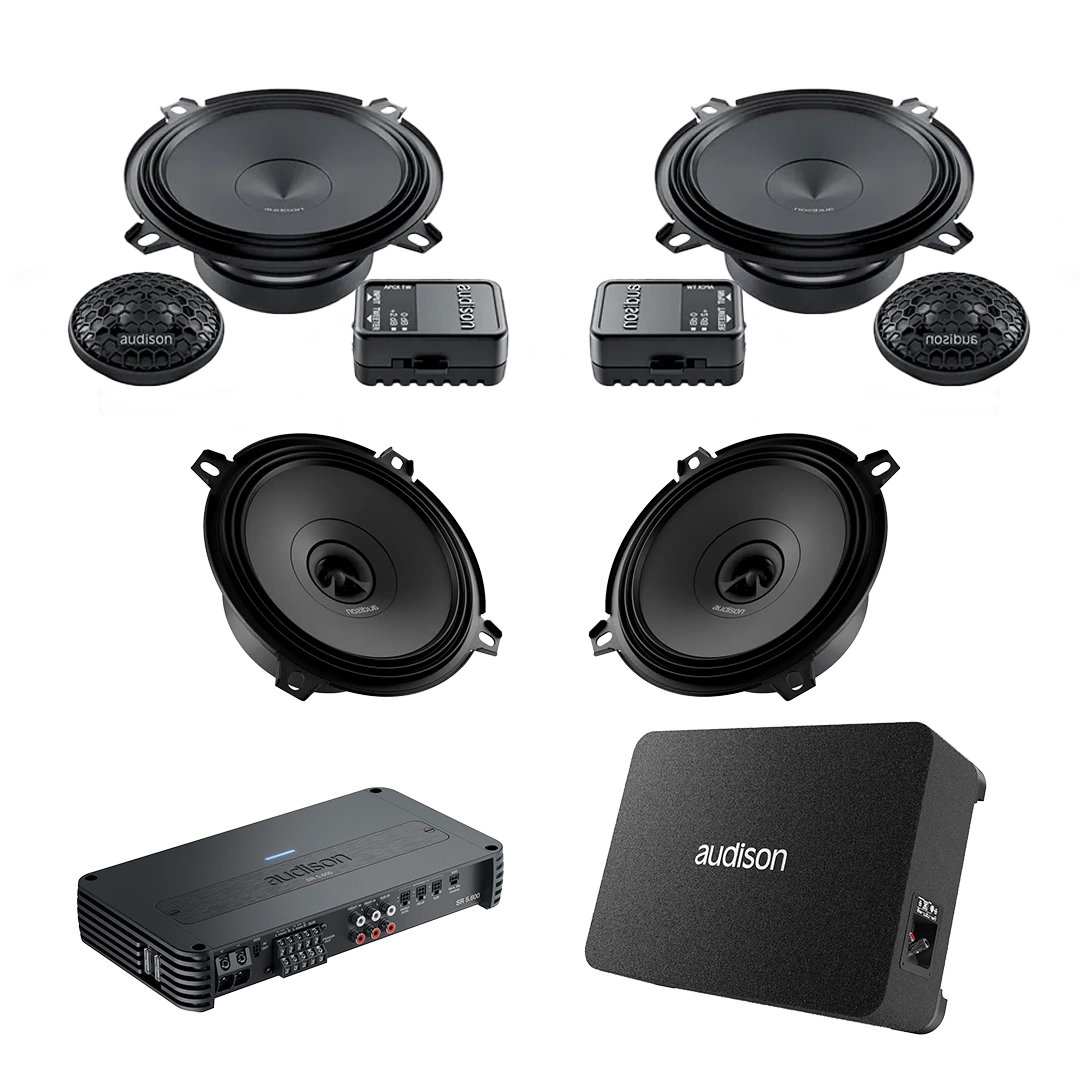 Pachet Difuzoare Auto cu subwoofer Renault Megane 3 2008-2014 Audison Prima 1010 W