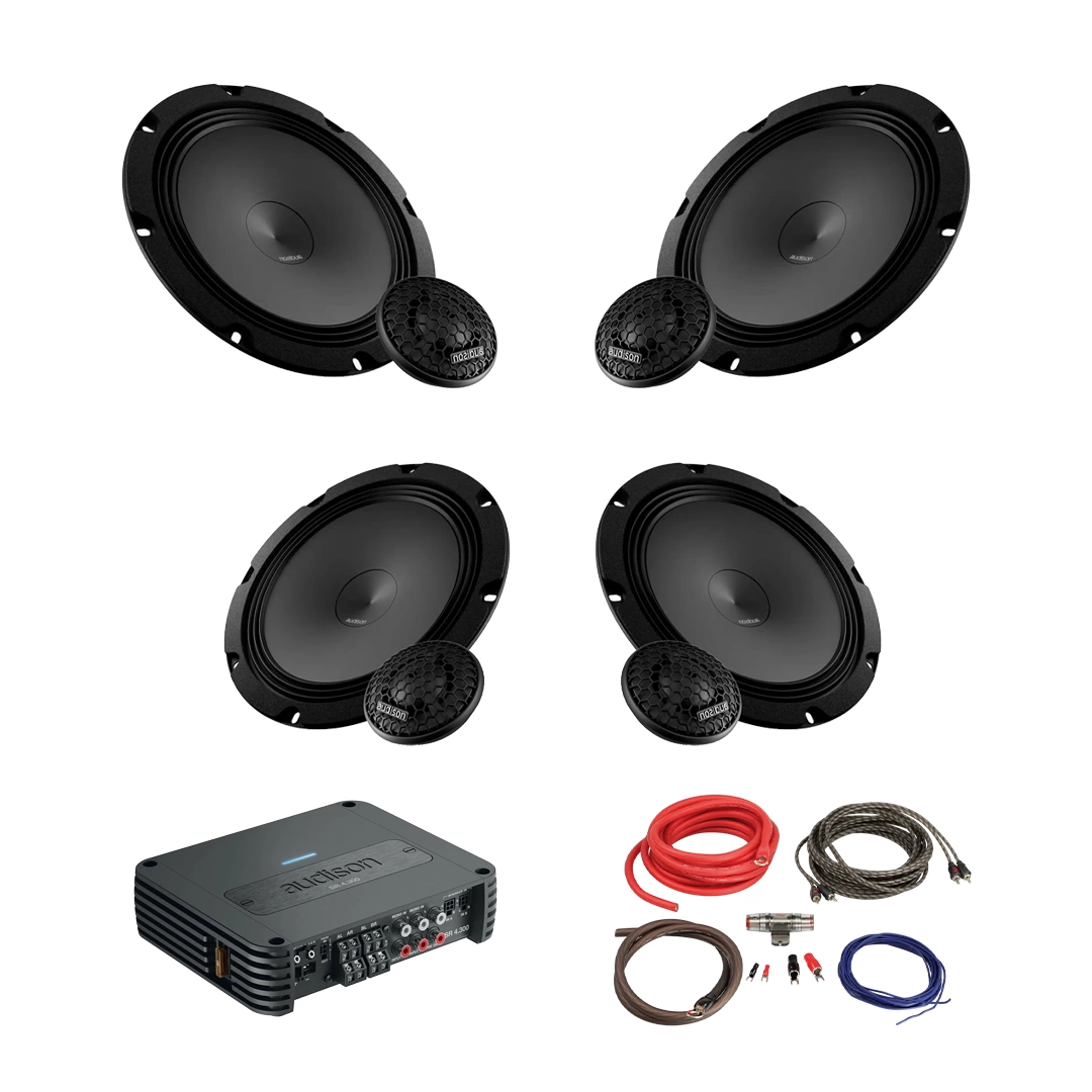 Pachet Difuzoare Auto cu amplificator Volkswagen Touareg 2 2010-2018 Audison Prima 560 W