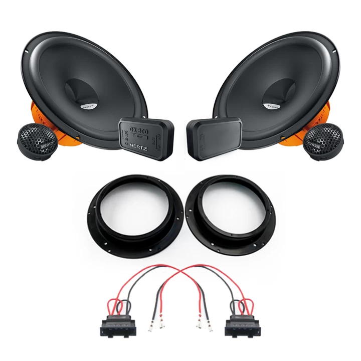 Pachet difuzoare auto Hertz Dieci dedicat usi fata Skoda Superb 2015-