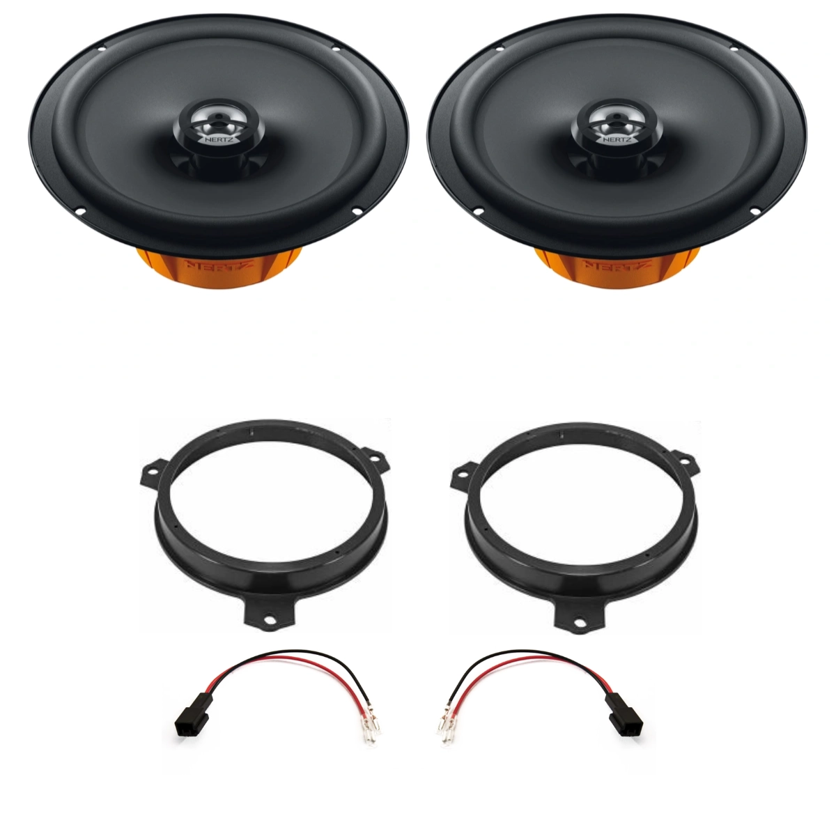 Pachet difuzoare auto usi Spate Toyota Yaris 2021-2023 Hertz Dieci 60 W