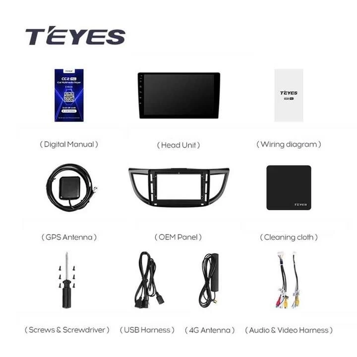 Navigatie Auto Teyes CC3L Honda CR-V 4 2011-2015 4+32GB 9" IPS Octa-core 1.6Ghz, Android 4G Bluetooth 5.1 DSP - Varianta C - imagine 10