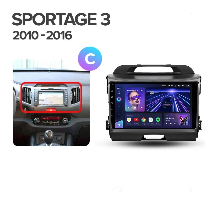 Navigatie Auto Teyes CC3L Kia Sportage 3 2010-2016 4+32GB 9" IPS Octa-core 1.6Ghz, Android 4G Bluetooth 5.1 DSP - Varianta C - imagine 9