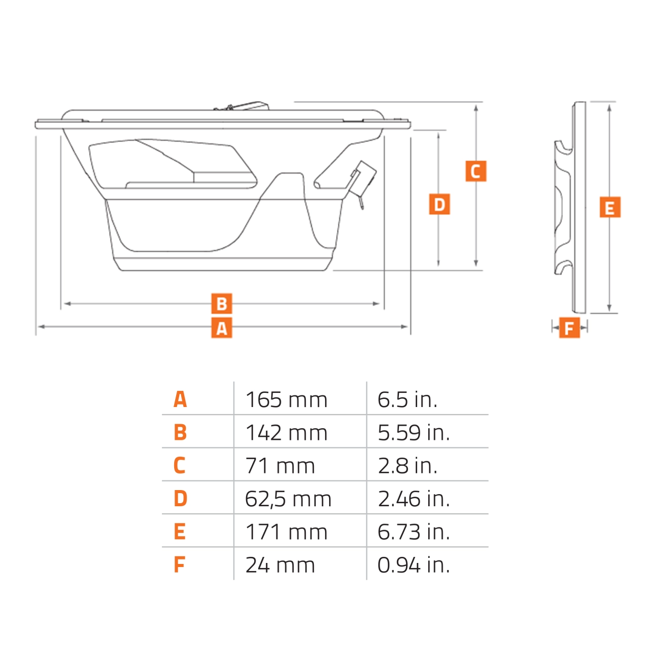 Difuzoare Auto Hertz Cento CX 165, set coaxial 2 căi, 165mm, 70W RMS, 4Ω, 2 difuzoare - imagine 7