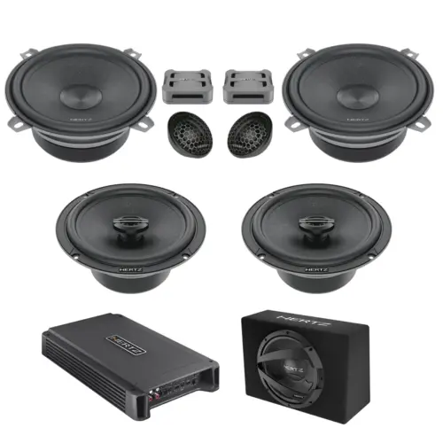 Pachet Difuzoare Auto cu subwoofer Audi A3 8L 1996-2003 Hertz Cento 1500 W