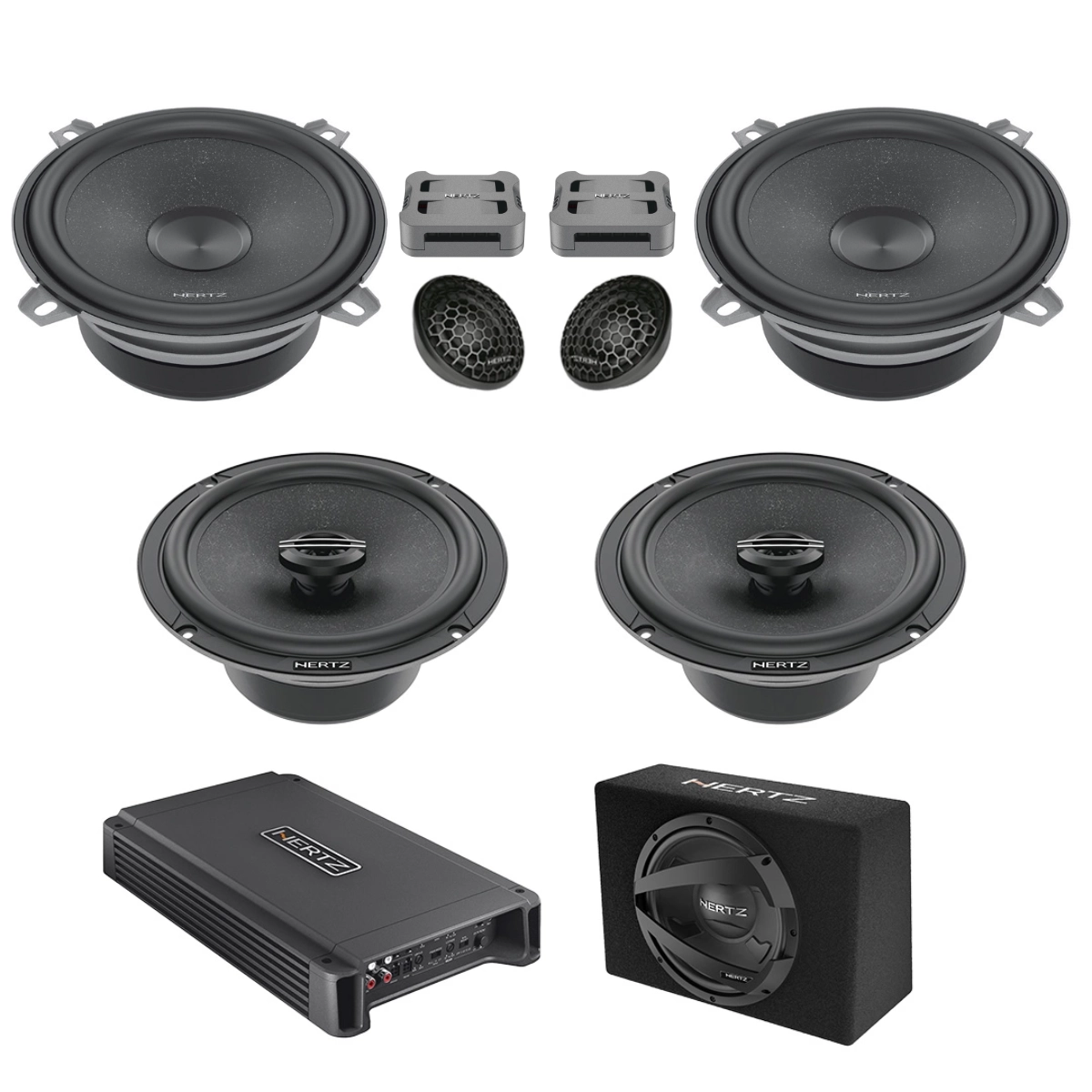 Pachet Difuzoare Auto cu subwoofer Audi A3 8L 1996-2003 Hertz Cento 1500 W