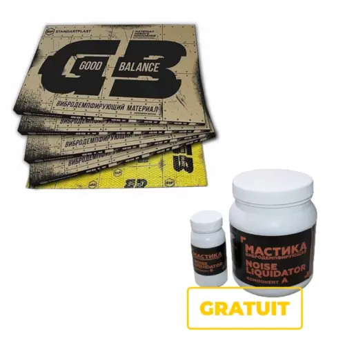 Pachet insonorizant auto STP STP GB 2, 4 x Bulk Pack + 2 x STP Noise Liquidator Gratuit