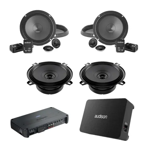 Pachet Difuzoare Auto cu subwoofer Mercedes-Benz E Class W210 1996-2003 Audison Prima 1010 W