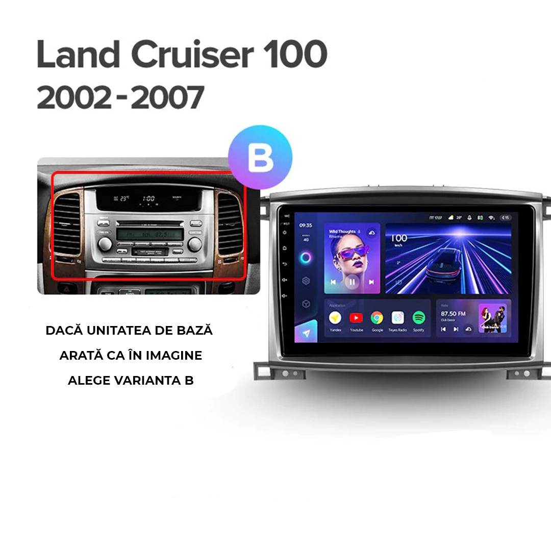 Navigatie Auto Teyes CC3 2K 360° Toyota Land Cruiser LC J100 2002-2007 6+128GB 10.36" QLED Octa-core 2Ghz, Android 4G Bluetooth 5.1 DSP - Varianta C - imagine 6