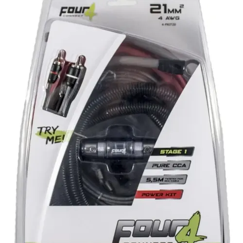 Kit cablu alimentare Four Connect,4-PKIT20, Stage1, 4 AWG (20 mm2)