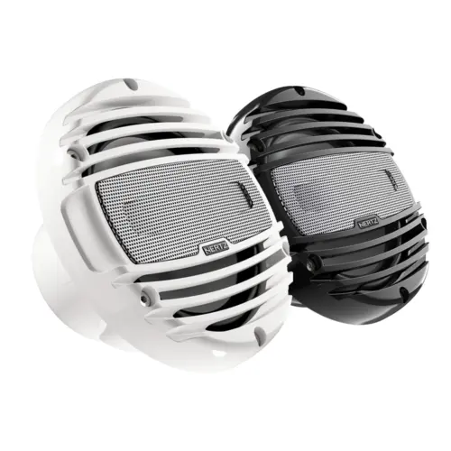 Difuzoare Marine Hertz HMX 6.5 TW / TC, Alb / Negru, set coaxial 2 căi, 165mm, 75W RMS – Negru