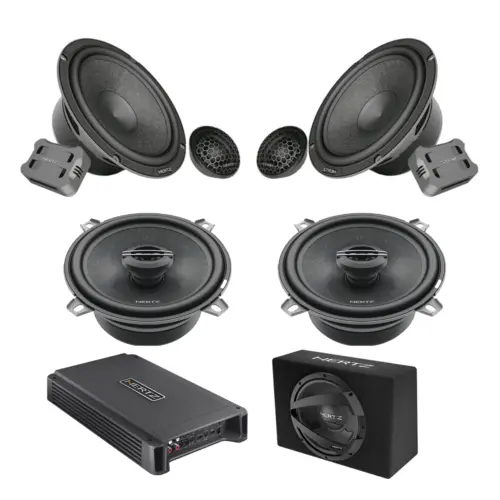 Pachet Difuzoare Auto cu subwoofer Mercedes-Benz E Class W210 1996-2003 Hertz Cento 1500 W