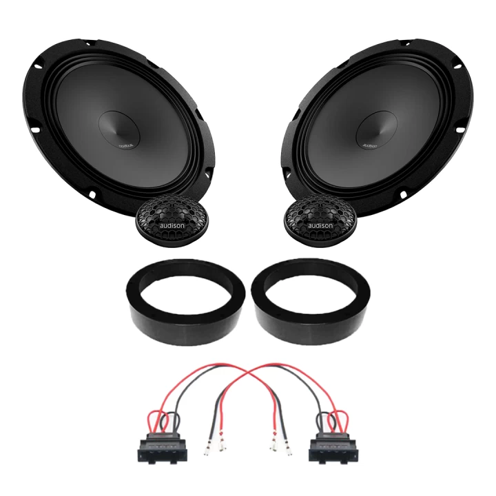 Pachet difuzoare auto Audison Prima dedicat usi fata Skoda Rapid 2012-