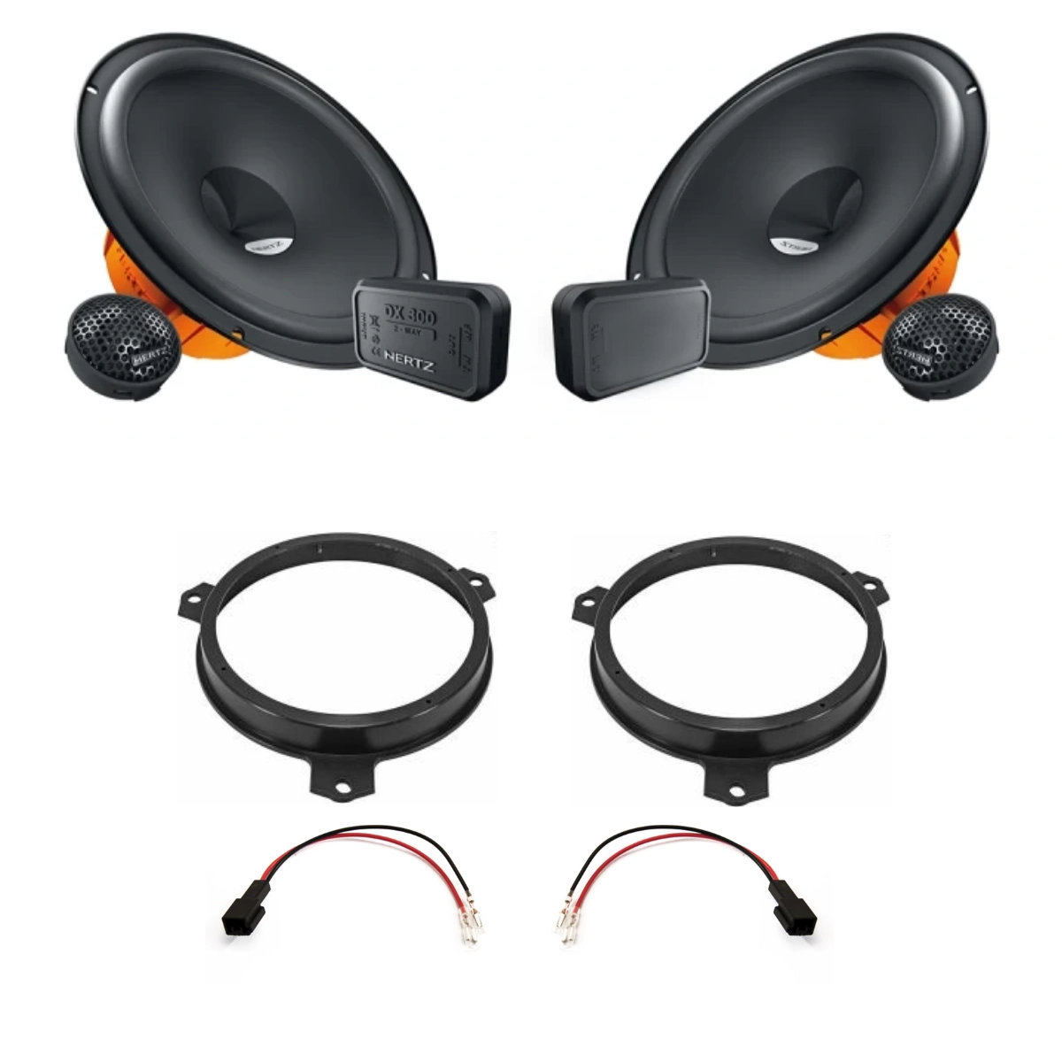 Pachet difuzoare auto usi Fata Toyota Yaris 2021-2023 Hertz Dieci 80 W