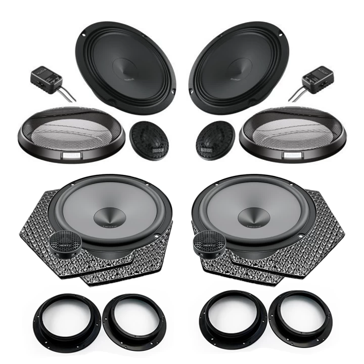 Pachet difuzoare auto Hertz Uno dedicat Volkswagen Touran 2015-