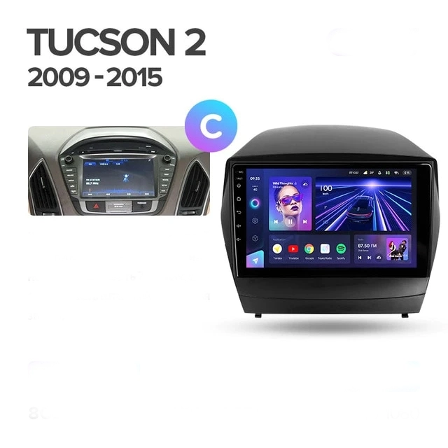 Navigatie Auto Teyes CC3 2K Hyundai Tucson 2 2009-2015 6+128GB 9.5" QLED Octa-core 2Ghz, Android 4G Bluetooth 5.1 DSP - Varianta A - imagine 8