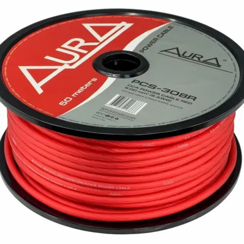 Cablu alimentare AURA PCS 308R, Metru Liniar – Rola 50m, 10 mm2 (8AWG) – Metru liniar