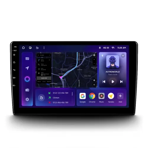 Navigatie Auto MOSS M2 4+64GB 10″ IPS Octa-core 1.6Ghz, Android 4G Bluetooth 5.1 DSP