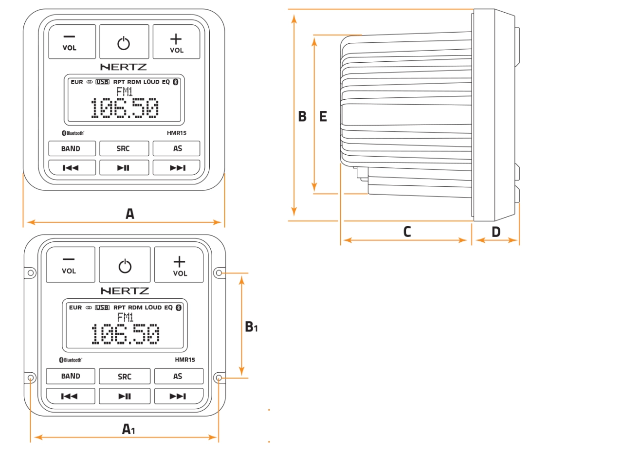 Player digital Marine Hertz HMR 15 - imagine 3